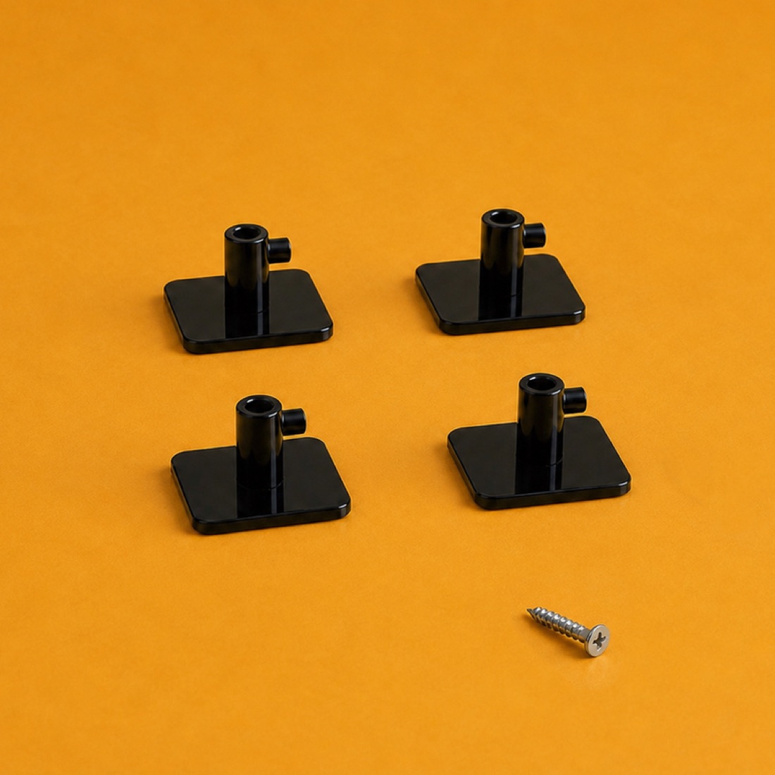 Attachment holders on a kitchen wall